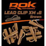 ROK Lead Clip XM - ólomkapocs - 10 darab/csomag - Barna