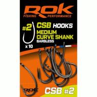 ROK MEDIUM CURVE SHANK Barbless - Szakáll nélküli teflon horog 2-es