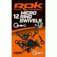 ROK MICRO Ring Swivel 12-es mini forgó - 10db/csomag