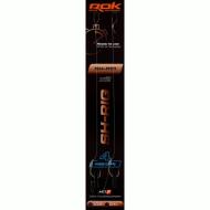 ROK SH-RIG Wide Gape - 2db/csomag - előkötött horog - 4 - 0,40mm