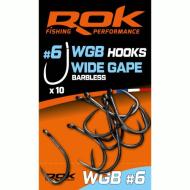 ROK WIDE GAPE Barbless - Szakáll nélküli teflon horog 6-os