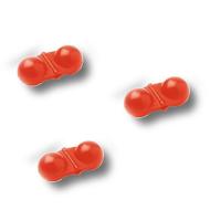 Ragot Dupla harcsa csörgő - 3db sárga