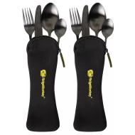 RidgeMonkey DLX cutlery set - evőeszköz készlet 2 személyre