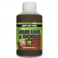 Rod Hutchinson Liquid Carp Food - Liver & Anchovy  májas szardellás locsló - 500ml