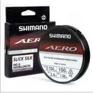 SHIMANO Aero Slick Silk Rig & Hooklength 100m/0,190mm
