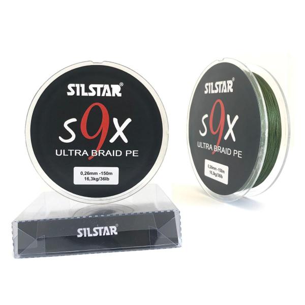 SILSTAR 9X PE ultrabraid 150Mm 0,22 /12,0kg/ fonott zsínór