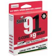 SUFIX 91 G - Core Braided 8+1szálas 150m/ 0.128mm Low Vis Green