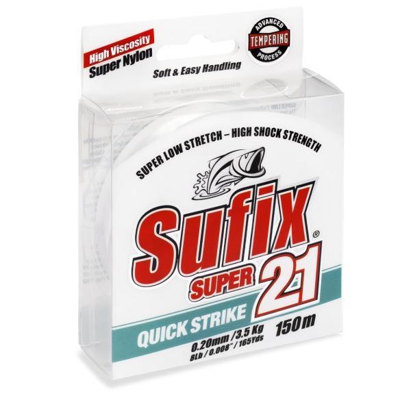 SUFIX Super 21 monofil 150m 0,14mm víztiszta damil