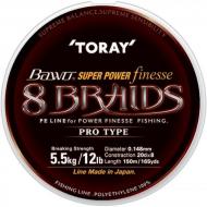 TORAY Bawo Super Power Finesse 8 Braid 0,210mm/150m - mocsár zöld