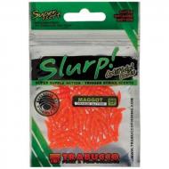 TRABUCCO Slurp Bait Maggot Orange Glitter 50 db sárga műcsonti