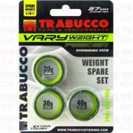 TRABUCCO vary weight distance cage feeder kosár súly szett (20, 30,40 gr)