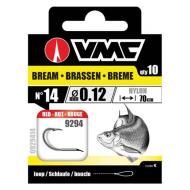 VMC Bream Red felkötött feeder horog 10-es/70cm