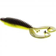 Westin RingCraw Curltail 9cm 6g Black/Chartreuse 5pcs