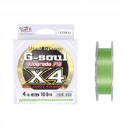 YGK G-soul X4 Upgrade PE - PE0,2(~0,074mm) 150m 4 szálas fonott, fluo zöld szín