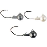 YUM FF Sonar Jig Heads 3db 1/4oz 1-es horoggal 7g Natúr csillogós