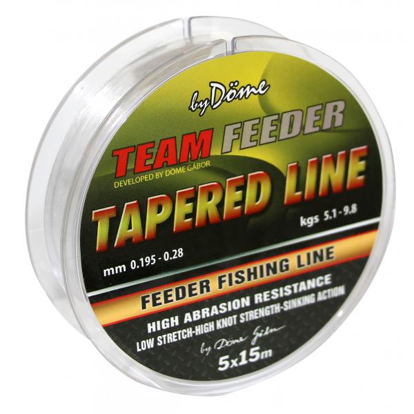 Team Feeder Tapered Line 5x15m 0,20-0,31mm - dobóelőke
