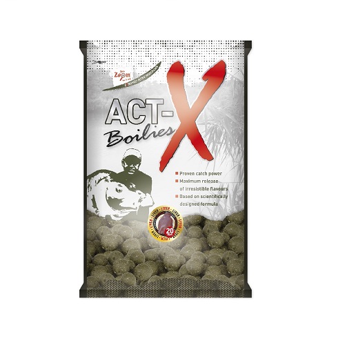 Act-X Boilies, 20mm, 800g, hot spice-garlic (csípős fűszeres - fokhagymás)