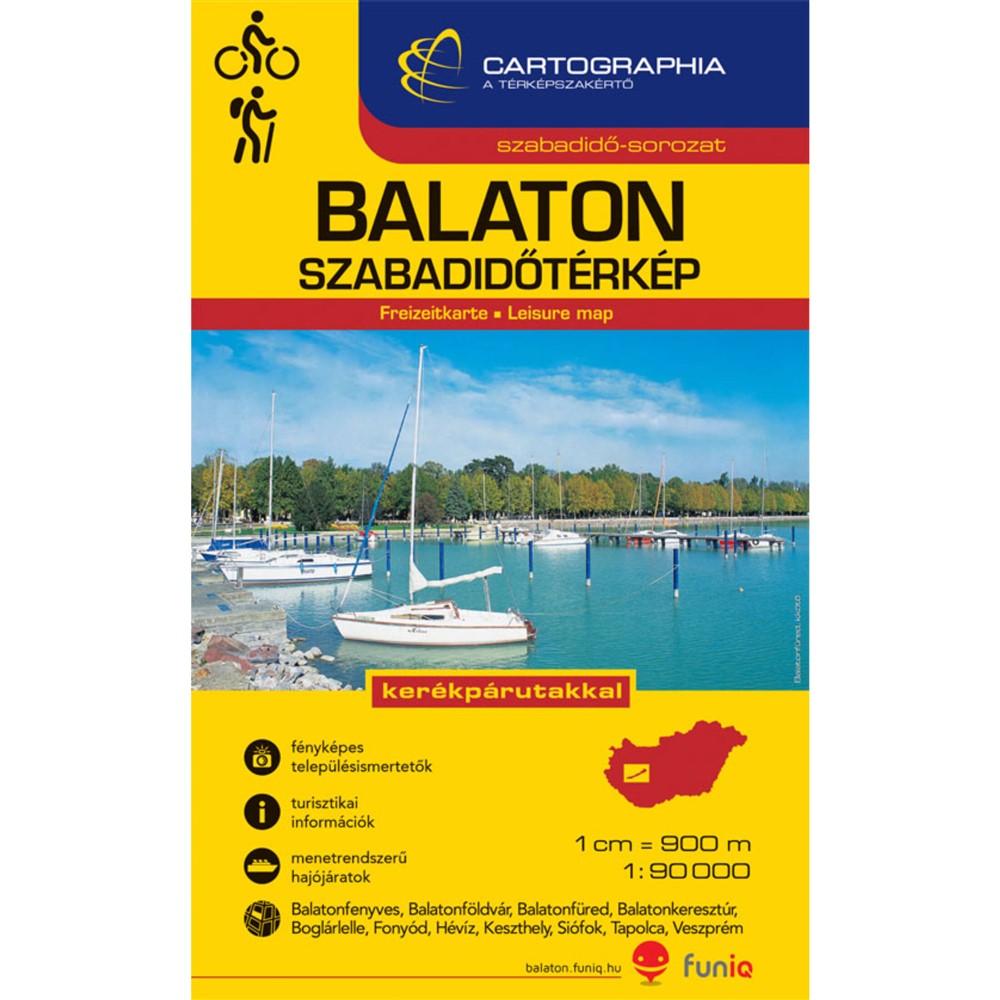 Balaton szabadidő-térkép 1:90000