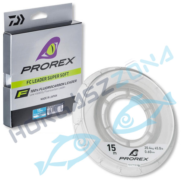4,8kg 0.26mm Daiwa-prorex Fluorocarbon Super Soft 50m