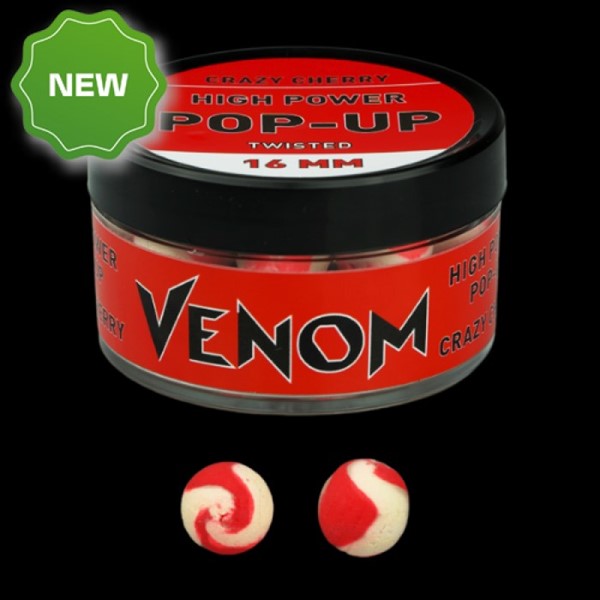 Venom High Power pop-up boilie 16mm Crazy Cherry