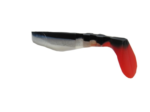 Vantage gumihal -  10cm / szürke-fekete-piros
