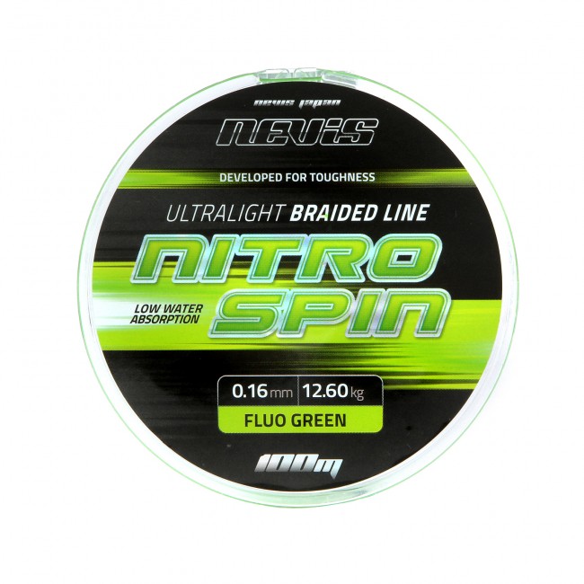 Nitro spin 100m fluo green 0,05mm fonott zsinór