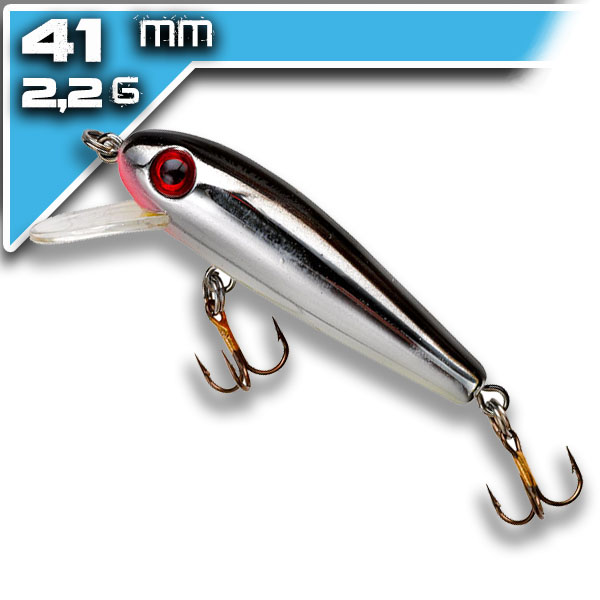 F49-V Minnow - Silver Black 4,13cm/2,2g