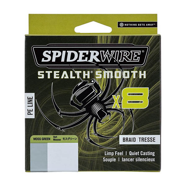 SPIDERWIRE STEALTH SMOOTH 8 FILI 150MT 0.25mm TRANSLUCENT