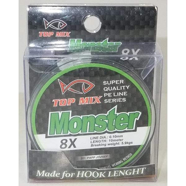 X8 Monster előkezsinór - 0,10mm/10m